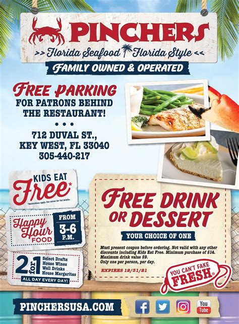 pinchers crab shack coupons.